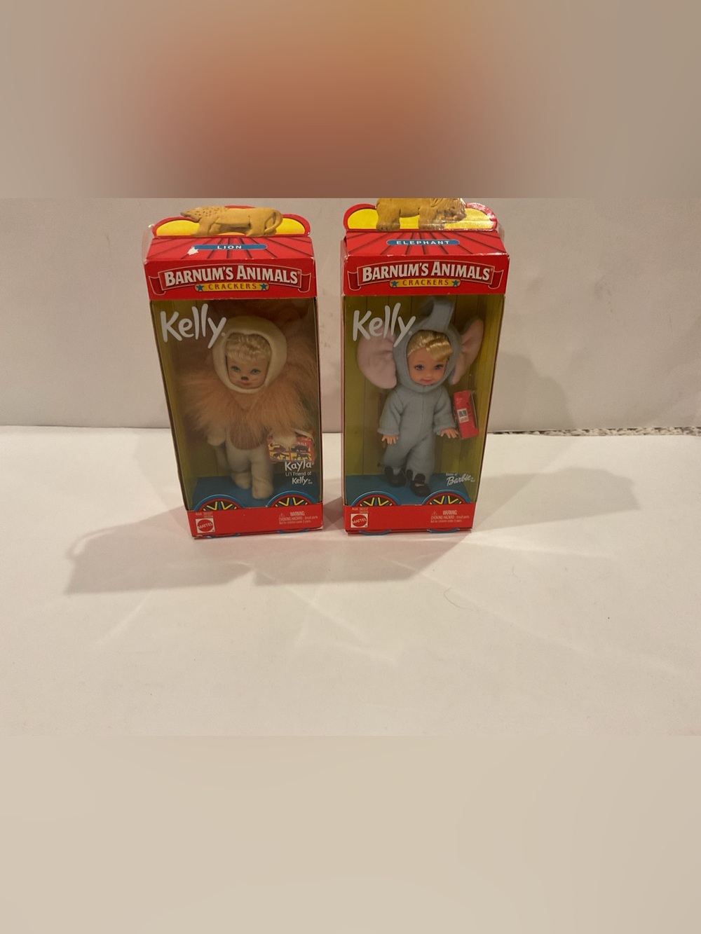 Brand New Barbie Kelly Animal Cracker Dolls (Lion and Elephant)
